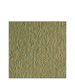 Napkin 25 Elegance green leaf FSC Mix