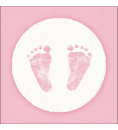 Napkin 33 Baby steps girl FSC Mix