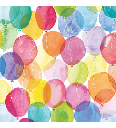 Napkin 33 Aquarell balloons FSC Mix