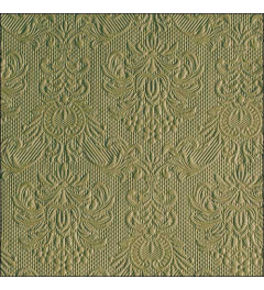 Napkin 33 Elegance green leaf FSC Mix
