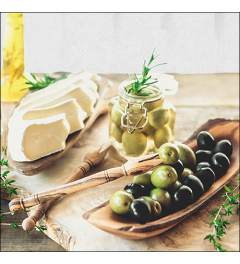 Napkin 33 Olives and cheese FSC Mix