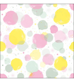 Napkin 33 Splash dots pastel FSC Mix