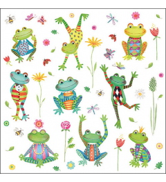 Napkin 33 Happy frogs FSC Mix