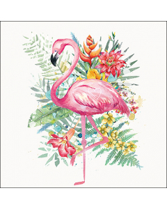 Napkin 33 Tropical flamingo FSC Mix