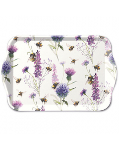 Tray melamine 13x21 cm Bumblebees in the meadow