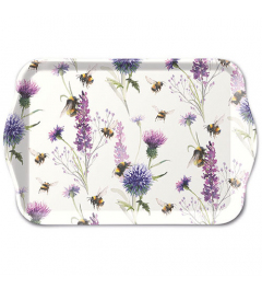 Tray melamine 13x21 cm Bumblebees in the meadow