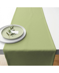 Table runner 40x150 cm Uni celadon green