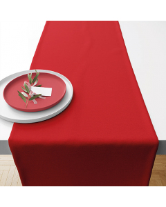 Table runner 40x150 cm Uni aurora red