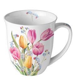 Mug 0.4 L Tulips bouquet