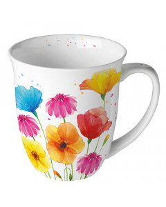 Mug 0.4 L Colourful summer flowers