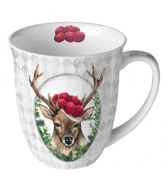 Mug 0.4 L Deer in frame