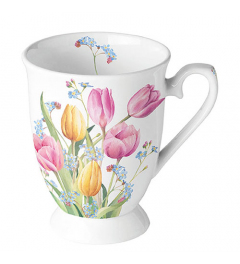 Mug 0.25 L Tulips bouquet