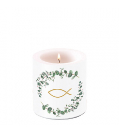 Candle small Communion branches white