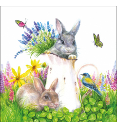 Napkin 33 Young rabbits FSC Mix