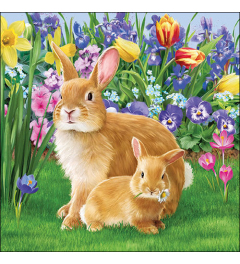 Napkin 33 Mother bunny FSC Mix
