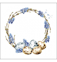 Napkin 33 Muscari wreath FSC Mix