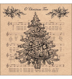Napkin 33 Recycled O Christmas tree nature FSC Mix