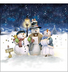 Napkin 33 Singing snowmen FSC Mix